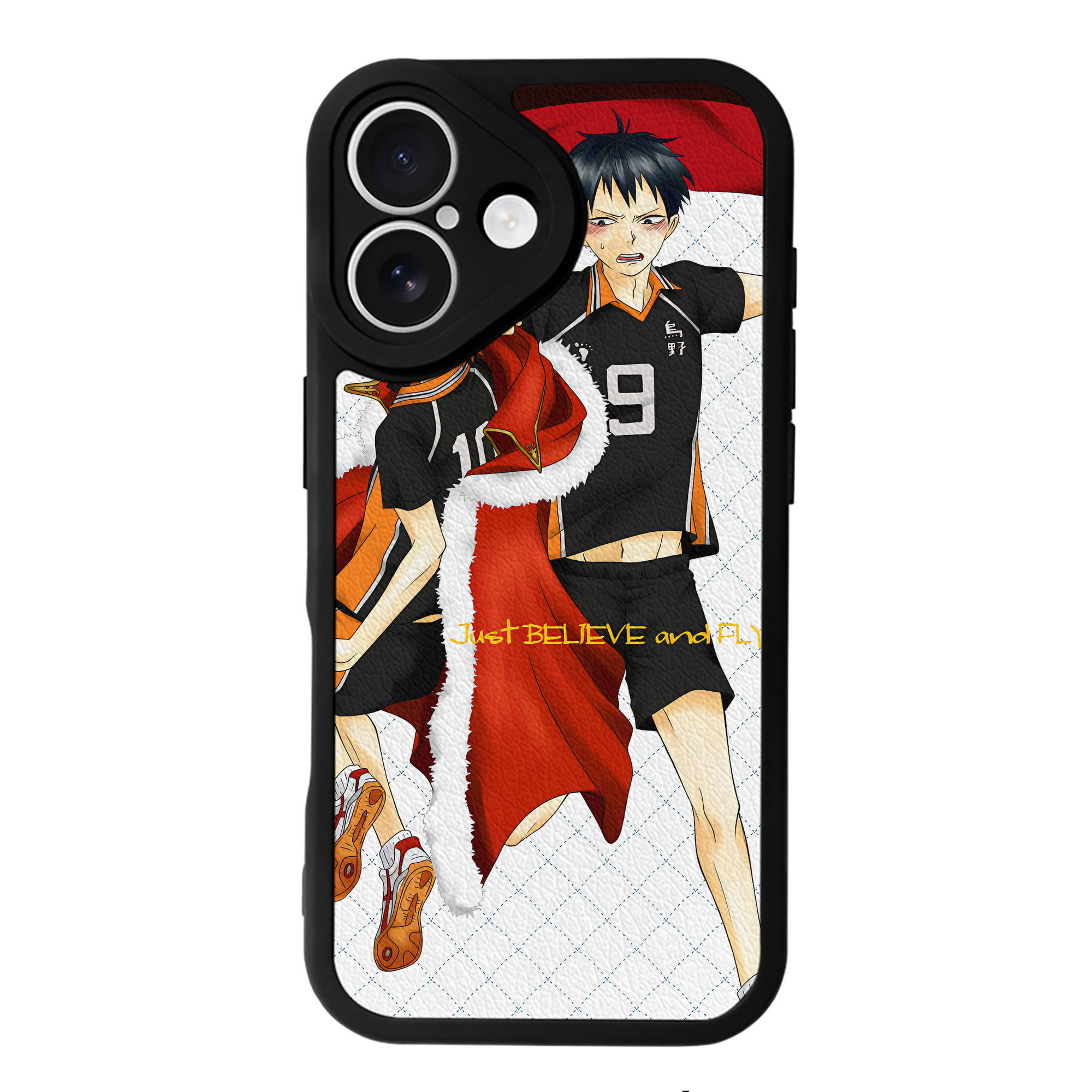 （画像用） ハイキュー!! Haikyu!! 【iPhone 16シリーズ対応】シリコンスマホケース（レザー調） 材質：シリコン